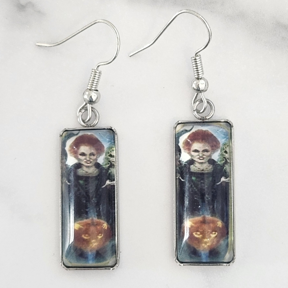 ​Halloween Hocus Pocus Mary Sanderson Pumpkin Earrings